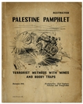 Rare British Counter-Terrorism Pamphlet for Palestine -- Published December 1946
